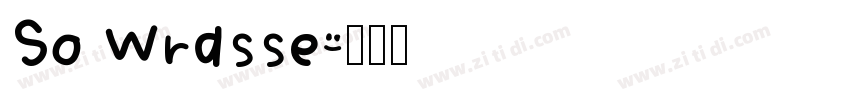 So Wrasse字体转换